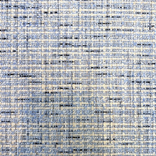 Твид голубой меланж с легким золотистым люрексом