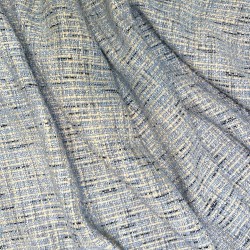 Твид голубой меланж с легким золотистым люрексом