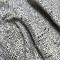 Твид серый меланж с легким золотистым люрексом
