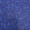 Твид яркий синий, рыхлый, с цветными нитями и пайетками