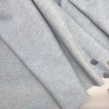 Ткань пальтовая бледно-голубой меланж, с шерстью в составе