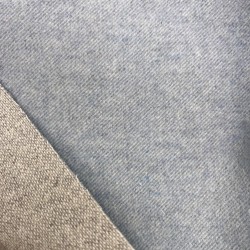 Ткань пальтовая бледно-голубой меланж, с шерстью в составе