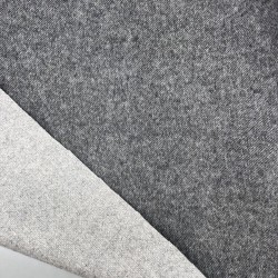 Ткань пальтовая серый меланж, с шерстью в составе