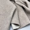 Ткань пальтовая бежевый меланж, с шерстью в составе 