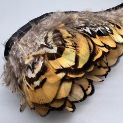 Перья натуральные на атласной ленте