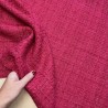 Твид однотонный классический цвета фуксии с блестящей нитью в тон