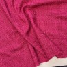 Твид однотонный классический цвета фуксии с блестящей нитью в тон
