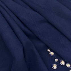 Ткань пальтовая темный васильково-синий