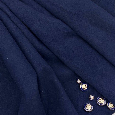 Ткань пальтовая темный васильково-синий