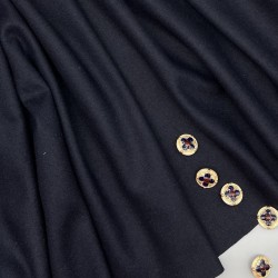 Трикотаж костюмно-пальтовый темно-синий