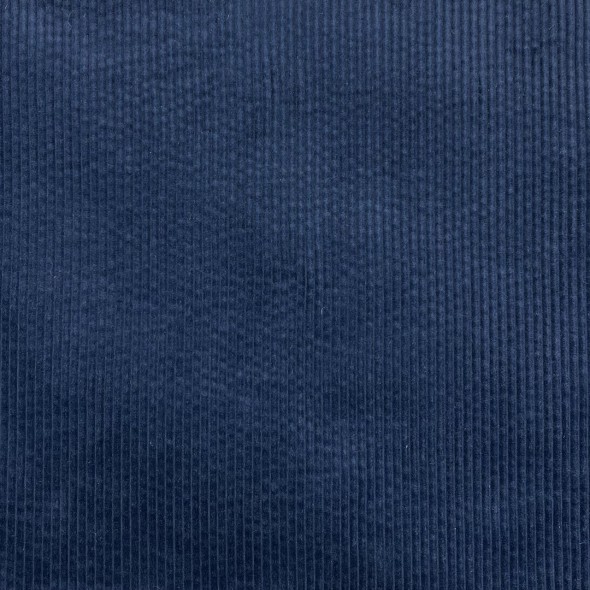 Вельвет хлопковый насыщенного сине-бирюзового оттенка