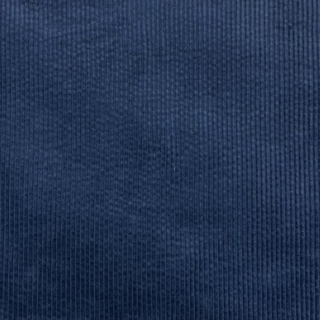 Вельвет хлопковый насыщенного сине-бирюзового оттенка