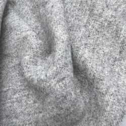 Трикотаж костюмно-пальтовый светло-серый меланж