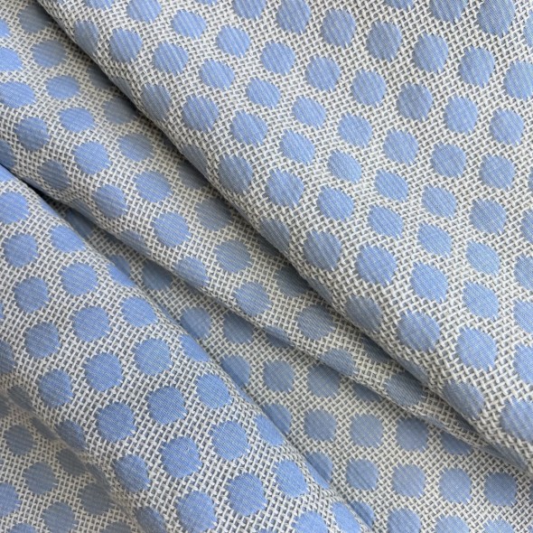 Ткань хлопок жаккардовый голубой