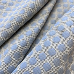 Ткань хлопок жаккардовый голубой