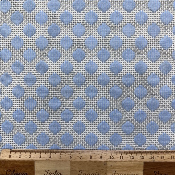 Ткань хлопок жаккардовый голубой