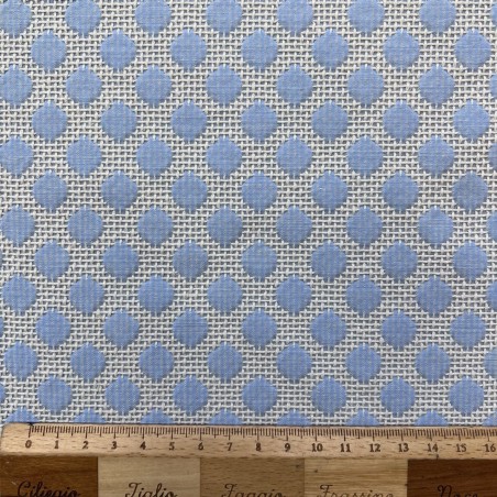 Ткань хлопок жаккардовый голубой