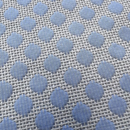 Ткань хлопок жаккардовый голубой