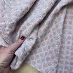 Ткань хлопок жаккардовый розовый