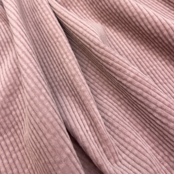 Вельвет хлопковый пыльно-розовый