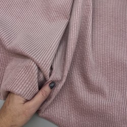 Вельвет хлопковый пыльно-розовый