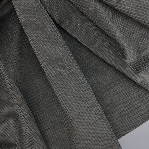 Вельвет хлопковый темный холодный хаки