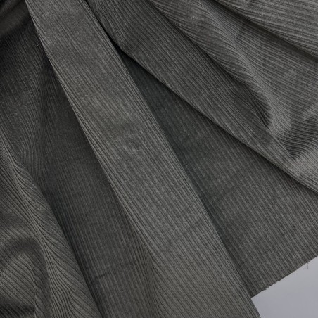 Вельвет хлопковый темный холодный хаки