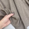 Трикотаж костюмно-пальтовый холодный темный бежевый меланж