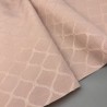 Жаккард хлопковый двухсторонний с узором, персиково-розовый