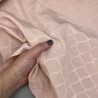 Жаккард хлопковый двухсторонний с узором, персиково-розовый