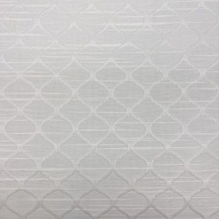 Жаккард хлопковый двухсторонний с узором, молочный