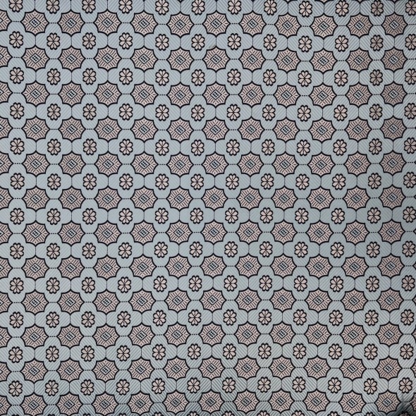 Жаккард мятного цвета с геометрически рисунком