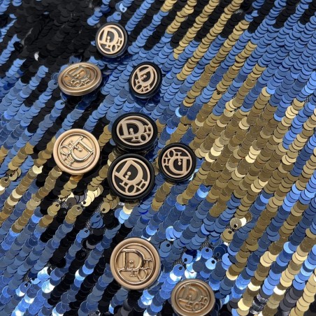 Ткань пайетки в клетку на основе из сетки