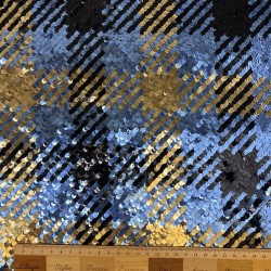 Ткань пайетки в клетку на основе из сетки