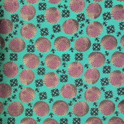 Ткань жаккард с цветочным рисунком