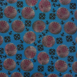 Ткань жаккард с цветочным рисунком