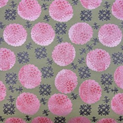 Ткань жаккард с цветочным рисунком