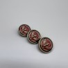 Пуговицы металлические с красной и синей эмалью