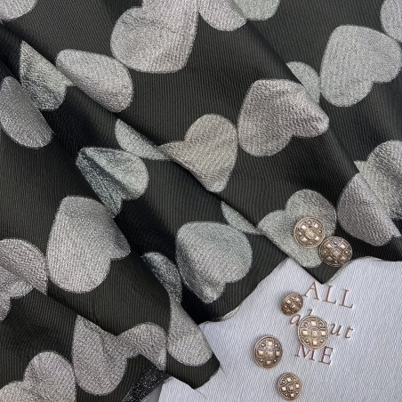 Жаккард с сердцами