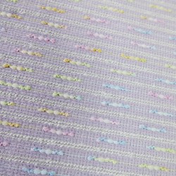 Твид с радужными буклированными нитями