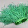 Перья натуральные, ярко-зеленые, 11 см
