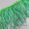 Перья натуральные, ярко-зеленые, 11 см