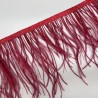 Перья натуральные, вишневые, 11 см