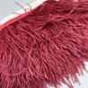 Перья натуральные, вишневые, 11 см