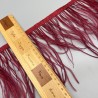 Перья натуральные, вишневые, 11 см