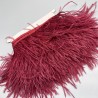 Перья натуральные, вишневые, 11 см
