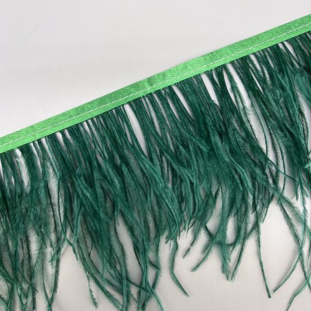 Перья натуральные, изумрудные, 11 см
