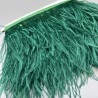 Перья натуральные, изумрудные, 11 см