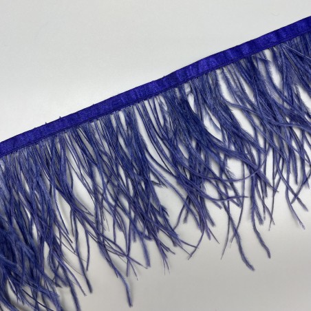 Перья натуральные, васильково-синие, 11 см