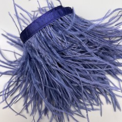 Перья натуральные, васильково-синие, 11 см